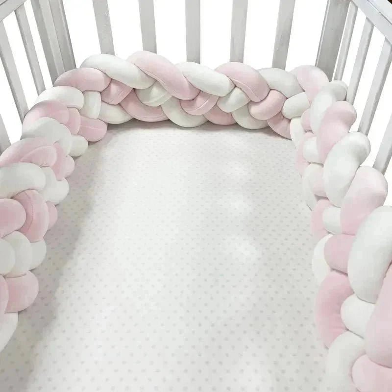Tour de Lit Bebe - CozyKnot™ - Rose Blanc - Bébé Univers du Sommeil