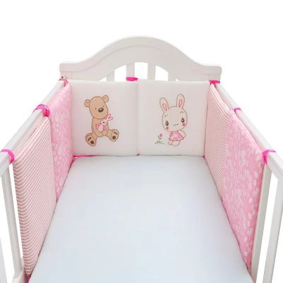 tour de lit bébé | Coton 6 Coussins - BEBE UNIVERS DU SOMMEIL