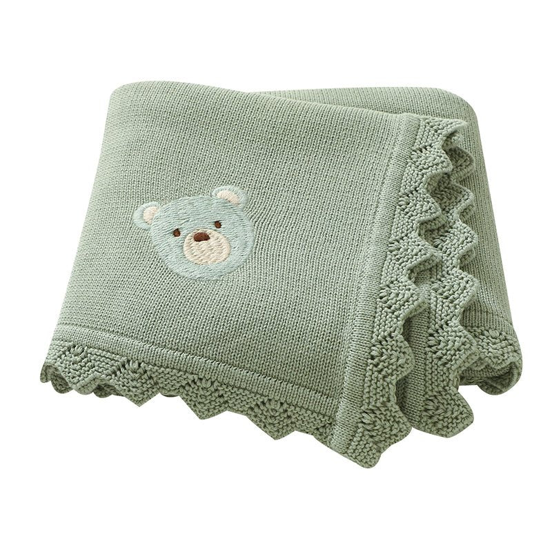 Couverture bebe tricot | Douceur Apaisante - BEBE UNIVERS DU SOMMEIL
