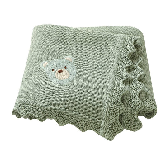 Couverture bebe tricot | Douceur Apaisante - BEBE UNIVERS DU SOMMEIL