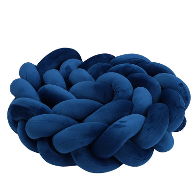 Tresse de lit bébé bleu cosy  protection sécurisée chambre nourrisson barreaux berceau coton doux décoration.