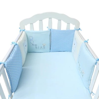 tour de lit bébé | Coton 6 Coussins - BEBE UNIVERS DU SOMMEIL