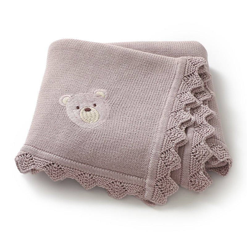 Couverture bebe tricot | Douceur Apaisante - BEBE UNIVERS DU SOMMEIL
