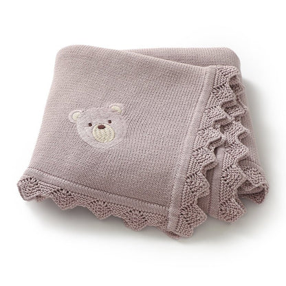 Couverture bebe tricot | Douceur Apaisante - BEBE UNIVERS DU SOMMEIL
