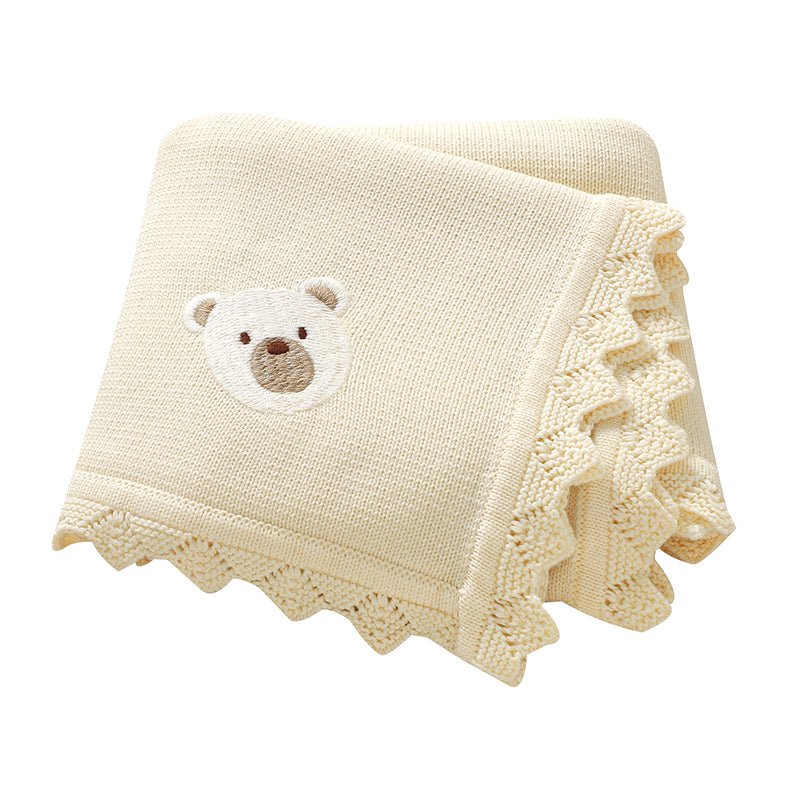 Couverture bebe tricot | Douceur Apaisante - BEBE UNIVERS DU SOMMEIL