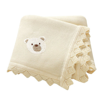 Couverture bebe tricot | Douceur Apaisante - BEBE UNIVERS DU SOMMEIL