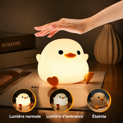 bebe veilleuse, canard avec ses trois modes de luminosité