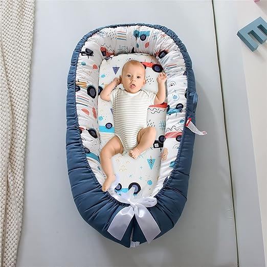 Berceau Bébé - NidPortableBébé™ - Voiture Bleue - Bébé Univers du Sommeil