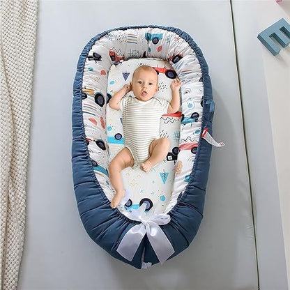 Berceau Bébé - NidPortableBébé™ - Voiture Bleue - Bébé Univers du Sommeil
