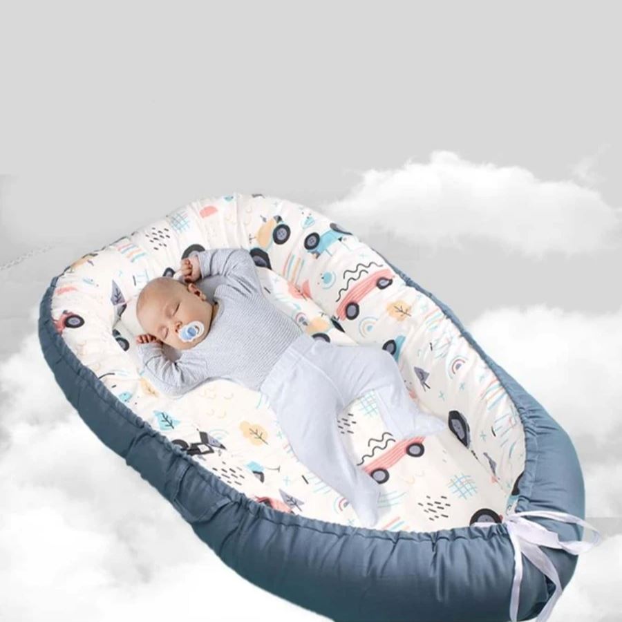 Berceau Bébé - NidPortableBébé™ - Voiture Bleue - Bébé Univers du Sommeil