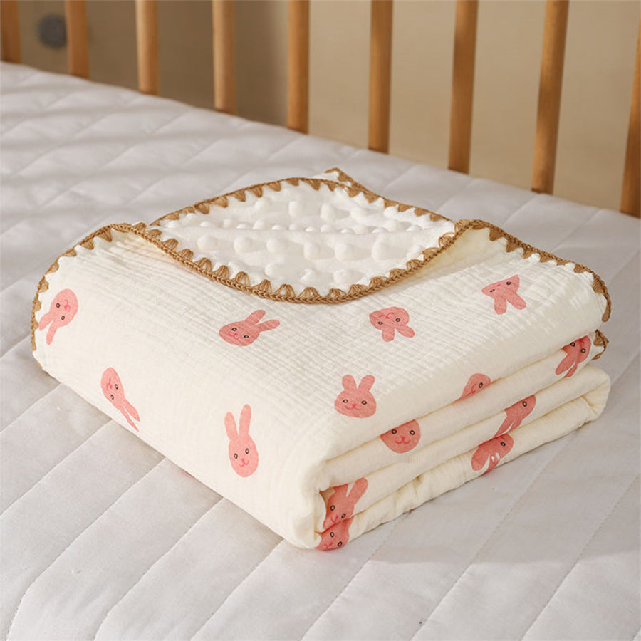 Couverture  bébé coton bio texture douce moelleuse hypoallergénique respirant pour lit berceau chambre nourrisson sécurisé