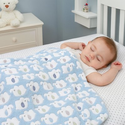 Couverture bebe | Velours Douceur - BEBE UNIVERS DU SOMMEIL