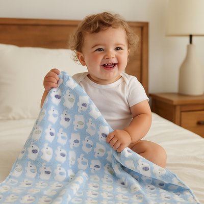 Couverture bebe | Velours Douceur - BEBE UNIVERS DU SOMMEIL