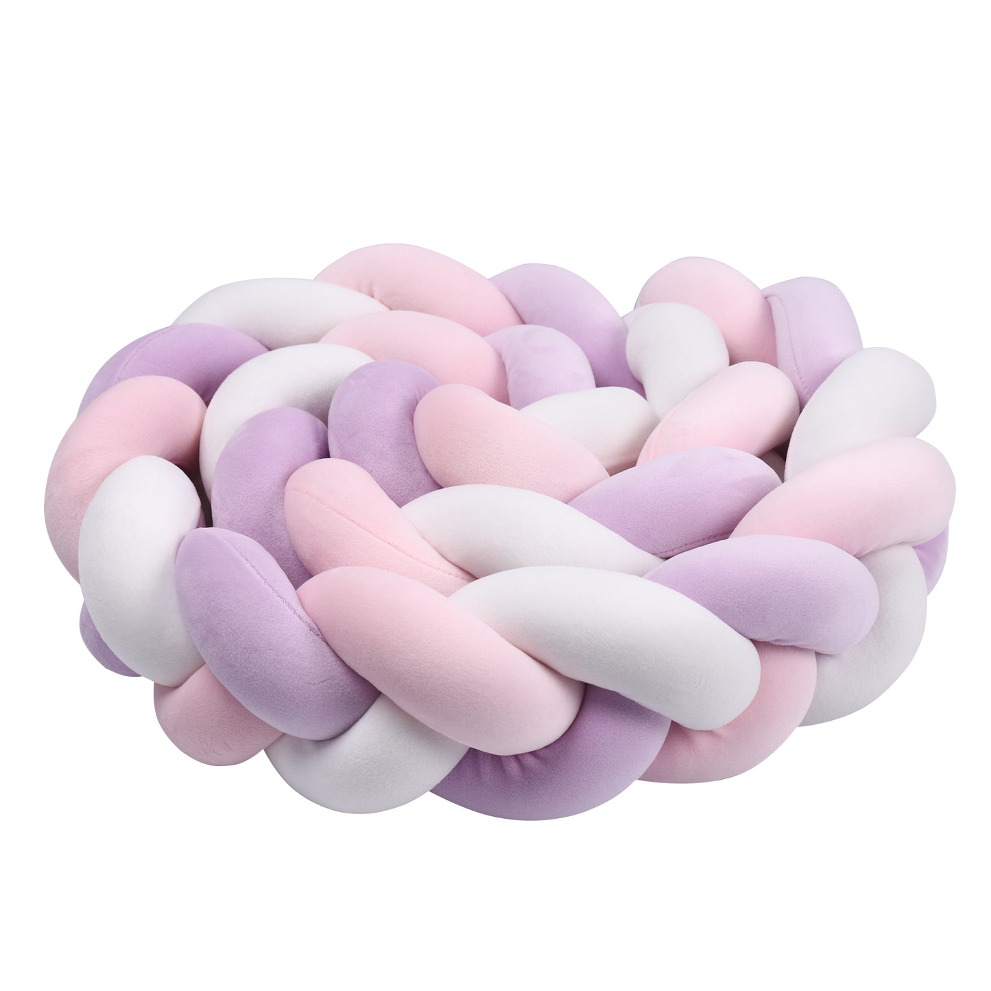 Tresse de lit rose et lilas