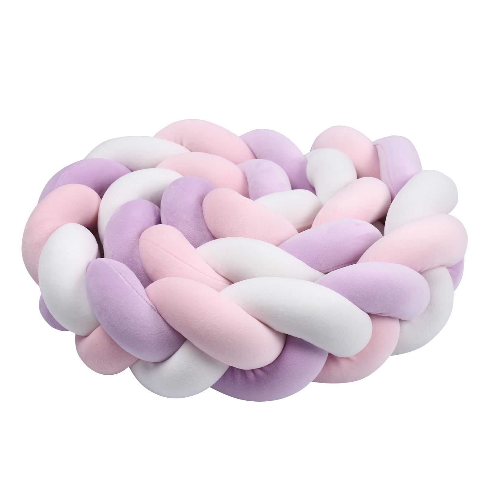 Tresse de lit rose et lilas