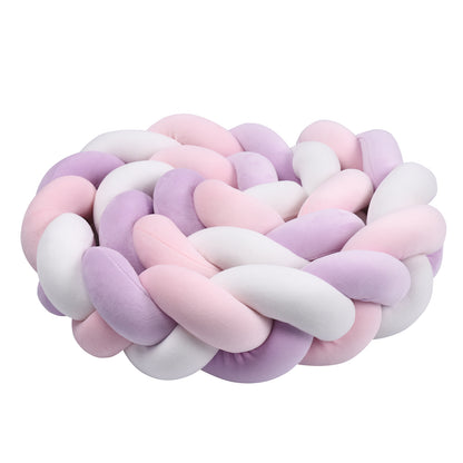 Tresse de lit rose et lilas