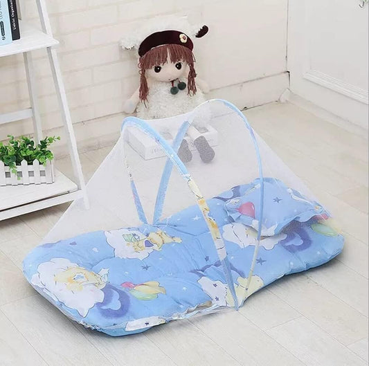 Moustiquaire Lit Bébé - SleepNest™ - Bleu - Bébé Univers du Sommeil