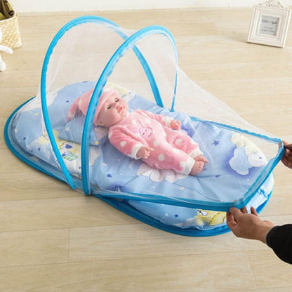 Moustiquaire Lit Bébé - SleepNest™ - Bleu - Bébé Univers du Sommeil
