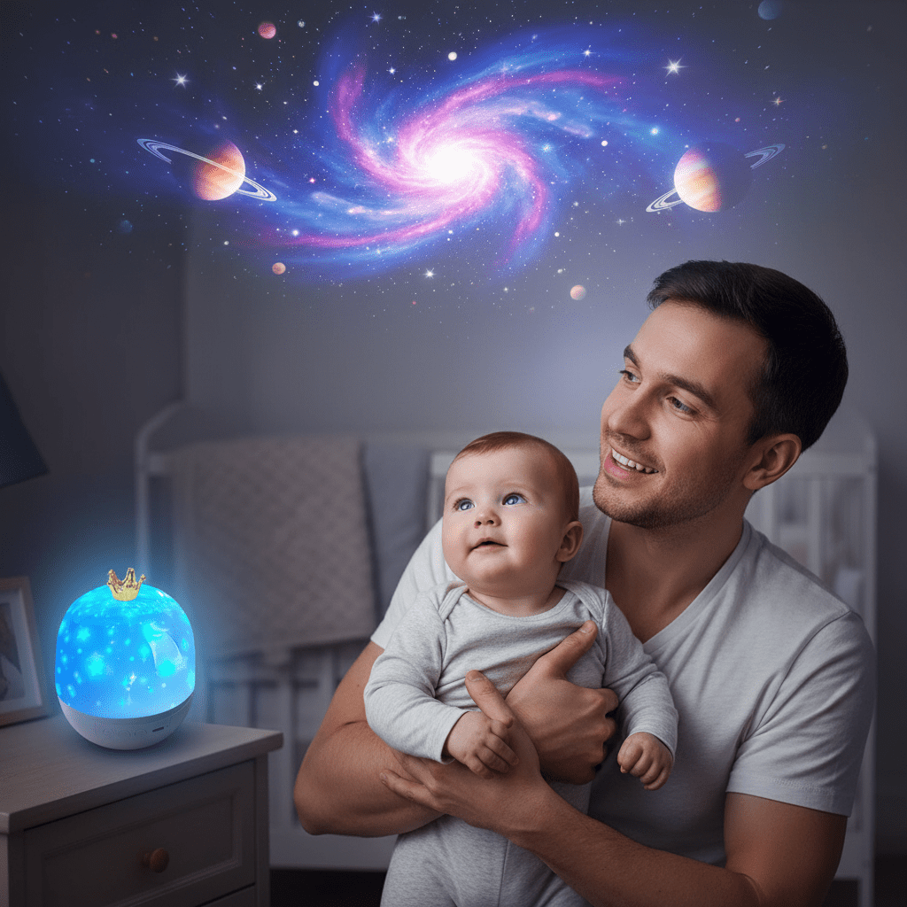 Veilleuse Projecteur Galaxie | Planètes et Étoiles pour Chambre Bébé - BEBE UNIVERS DU SOMMEIL