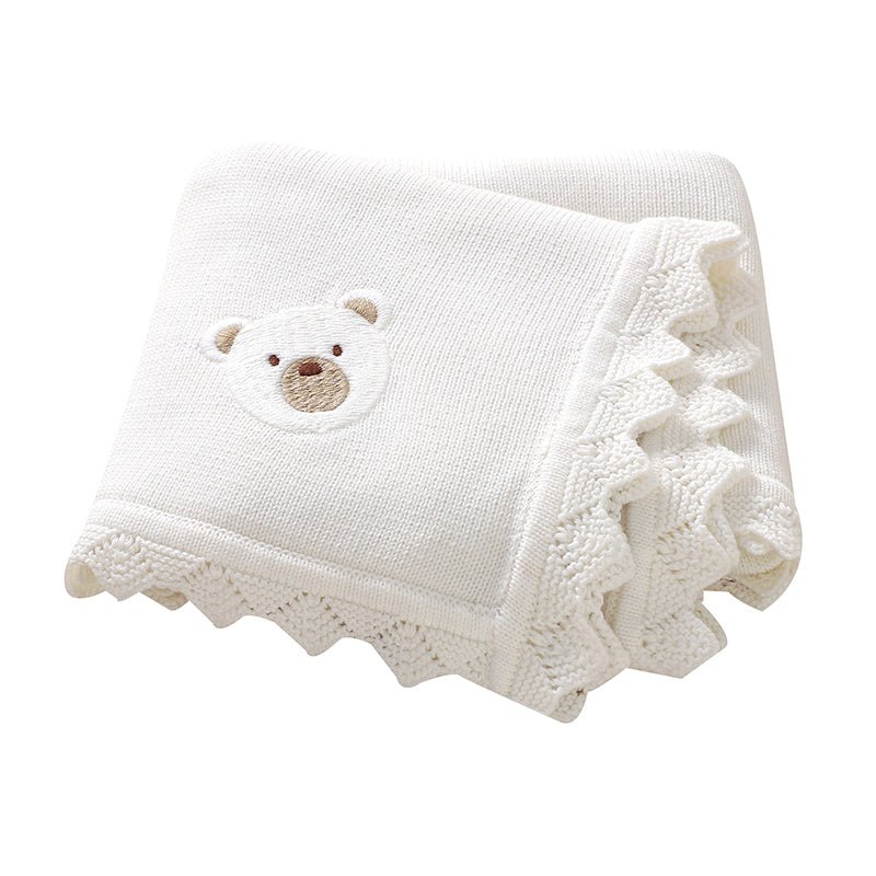 Couverture bebe tricot | Douceur Apaisante - BEBE UNIVERS DU SOMMEIL
