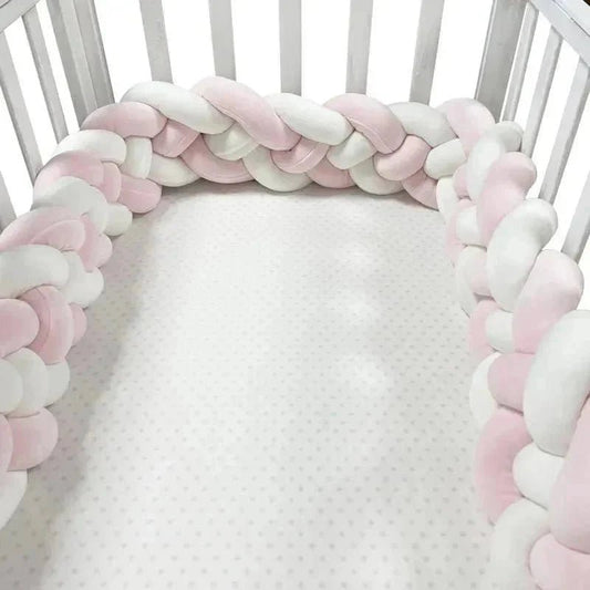 Tour de Lit Bebe - CozyKnot™ - Rose Blanc - Bébé Univers du Sommeil